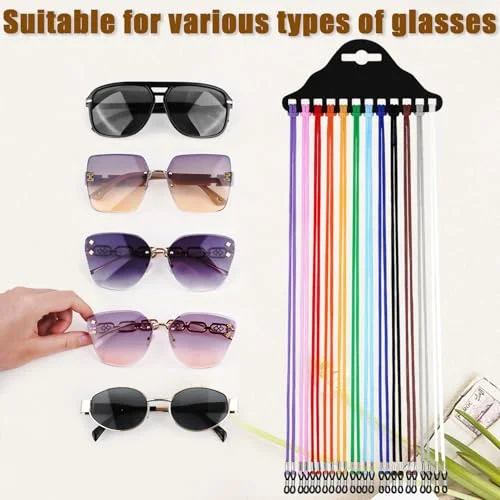 12pcs Kids Eye Glasses Strap 2Pair Silicone Ear Grip Holder,Adjustable Anti-slip 2