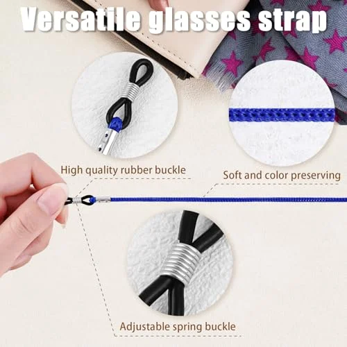 12pcs Kids Eye Glasses Strap 2Pair Silicone Ear Grip Holder,Adjustable Anti-slip 3