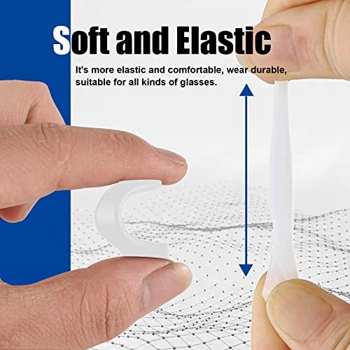 4 Pair Anti Slip Glasses Ear Hooks Tip Eyeglasses Grip Temple Holder Silicone US 3