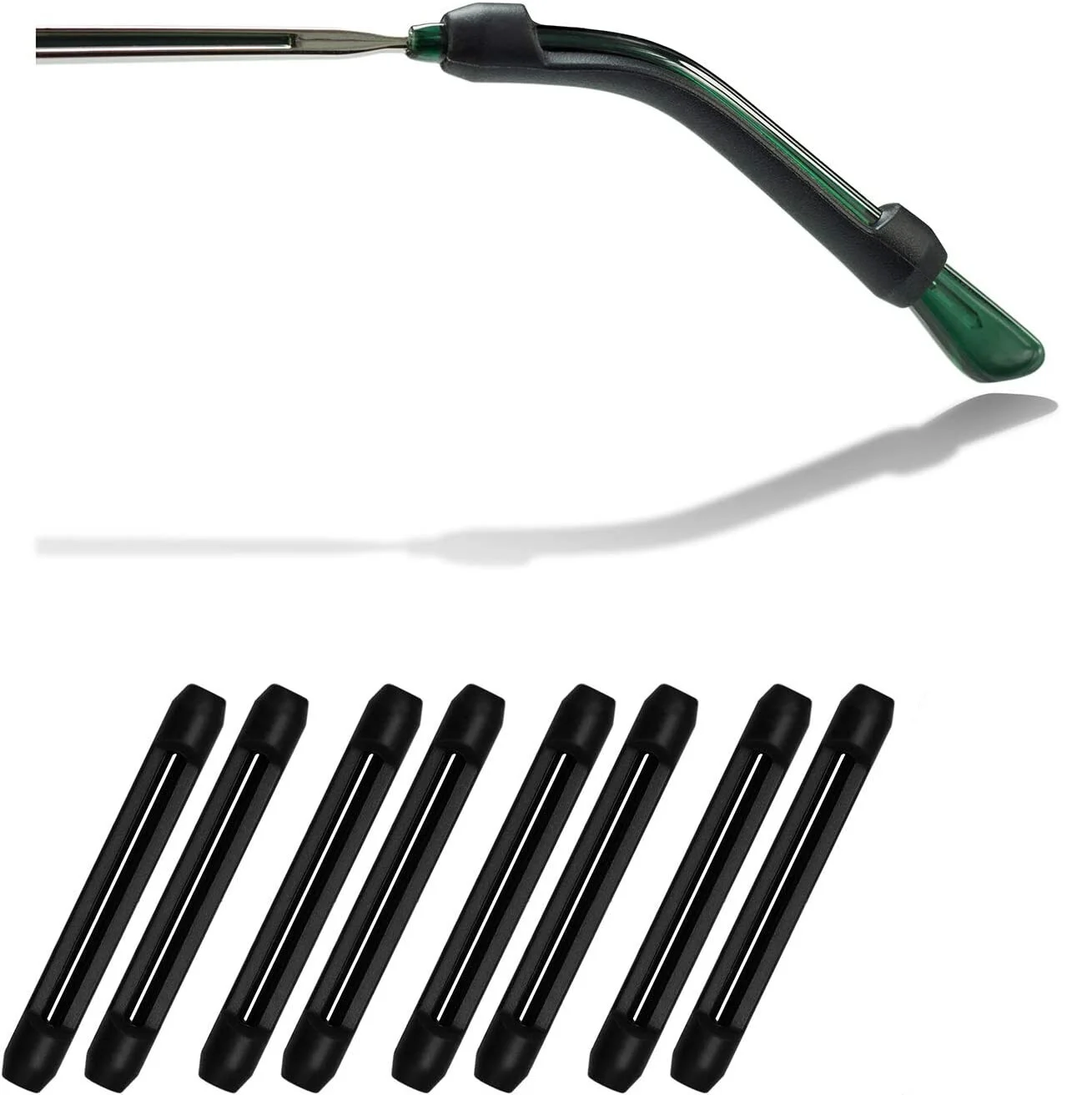 4 Pair Anti Slip Glasses Ear Hooks Tip Eyeglasses Grip Temple Holder Silicone US
