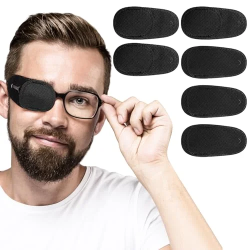 6PCS Eye Patches for Adults Kids, Medical Eye Patch for Glasses, Treat Lazy Eye
