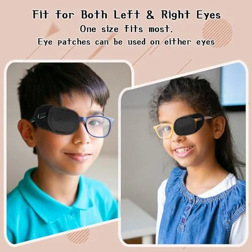 6PCS Eye Patches for Adults Kids, Medical Eye Patch for Glasses, Treat Lazy Eye 4
