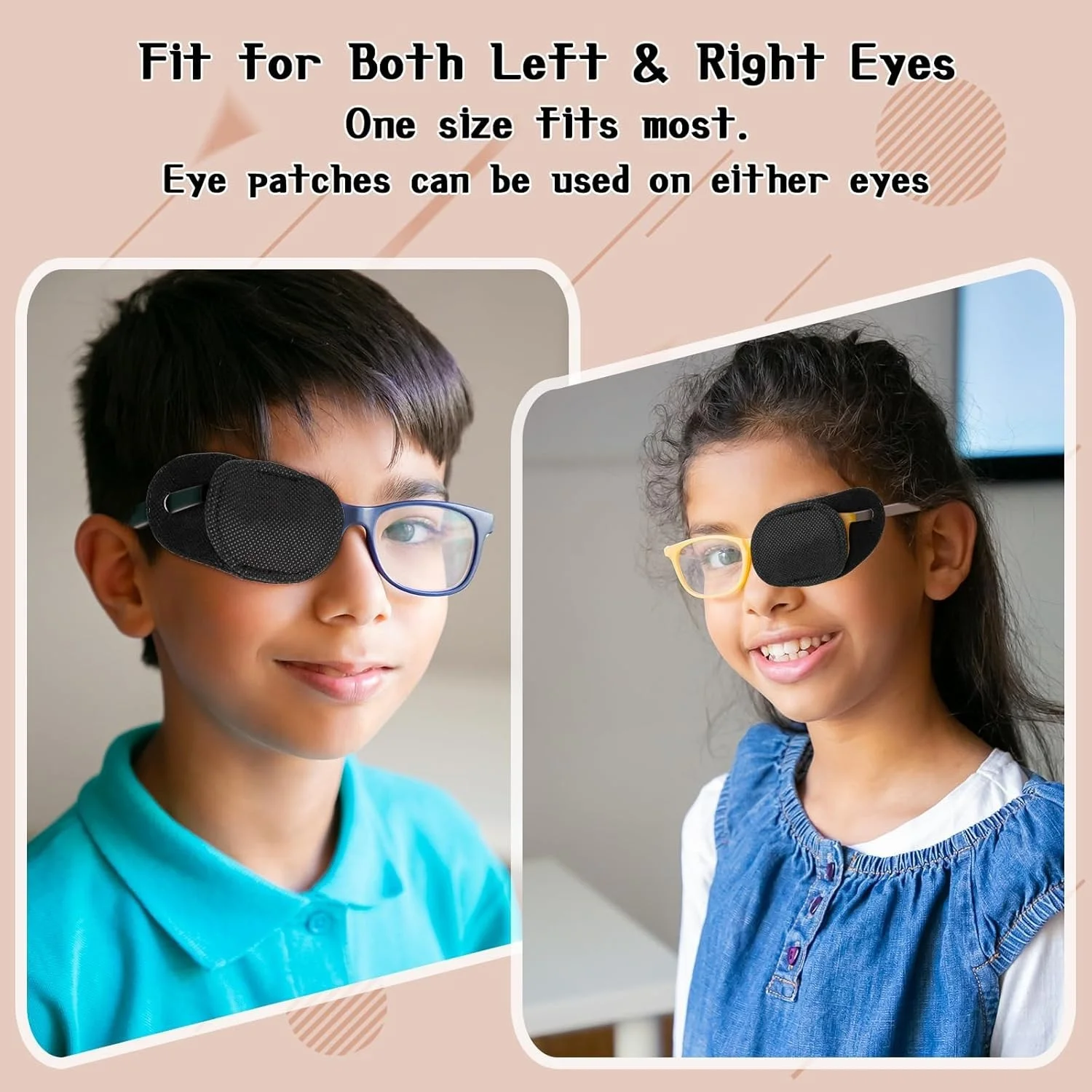 6PCS Eye Patches for Adults Kids, Medical Eye Patch for Glasses, Black, Soft... 2