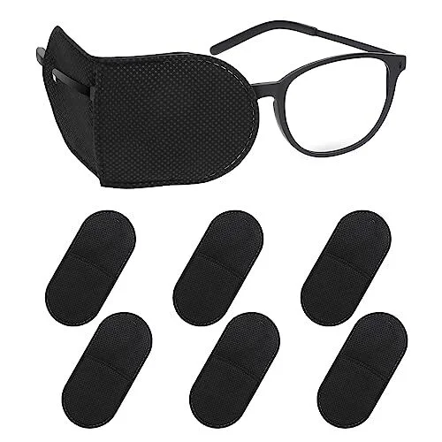 6PCS Eye Patches for Adults Kids, Medical Eye Patch for Glasses, Black, Soft... 3