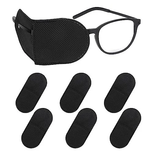 6PCS Eye Patches for Adults Kids, Medical Eye Patch for Glasses, Black, Soft... 4