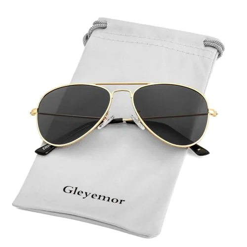 Aviator Sunglasses For Kids Boys Girls Baby Children Toddler Eye Glasses Case