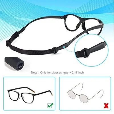 Egmen Glasses Strap, 3 Pcs Adjustable Eyeglasses Strap for Kids, Women, Men. 3