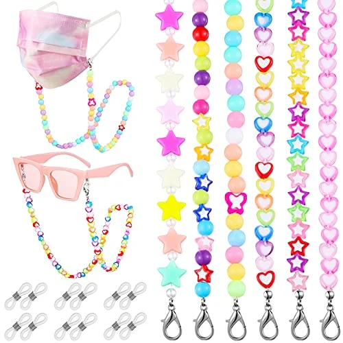 Eyeglass/Mask Beaded Chain Holder for Kids and Adults