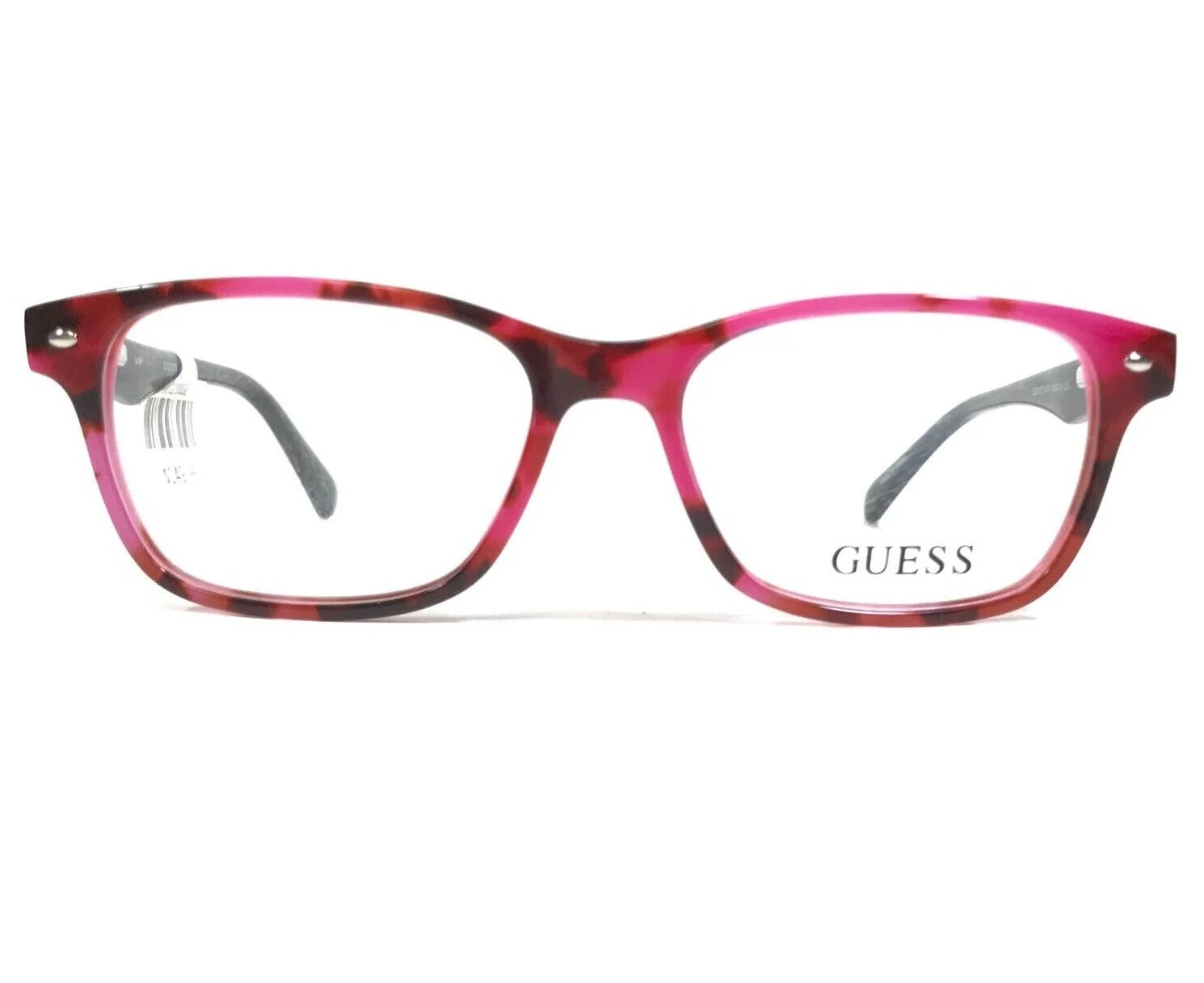 Guess GU9172 074 Kids Eyeglasses Frames Black Pink Tortoise Square 48-15-135 1