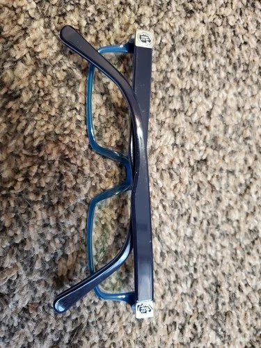 Guess Kids Glasses Frames Optical Eyeglasses With Case Blue Square Lens 2