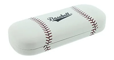 Hard Shell Eyeglass Case For Boys & Girls, Kids Small Glasses Case, Baseball