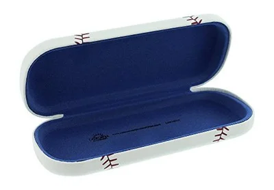 Hard Shell Eyeglass Case For Boys & Girls, Kids Small Glasses Case, Baseball 2
