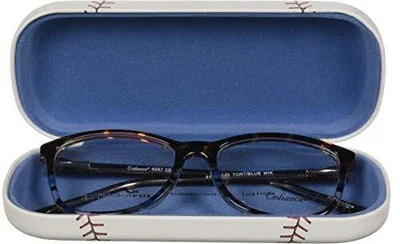 Hard Shell Eyeglass Case For Boys & Girls, Kids Small Glasses Case, Baseball 4