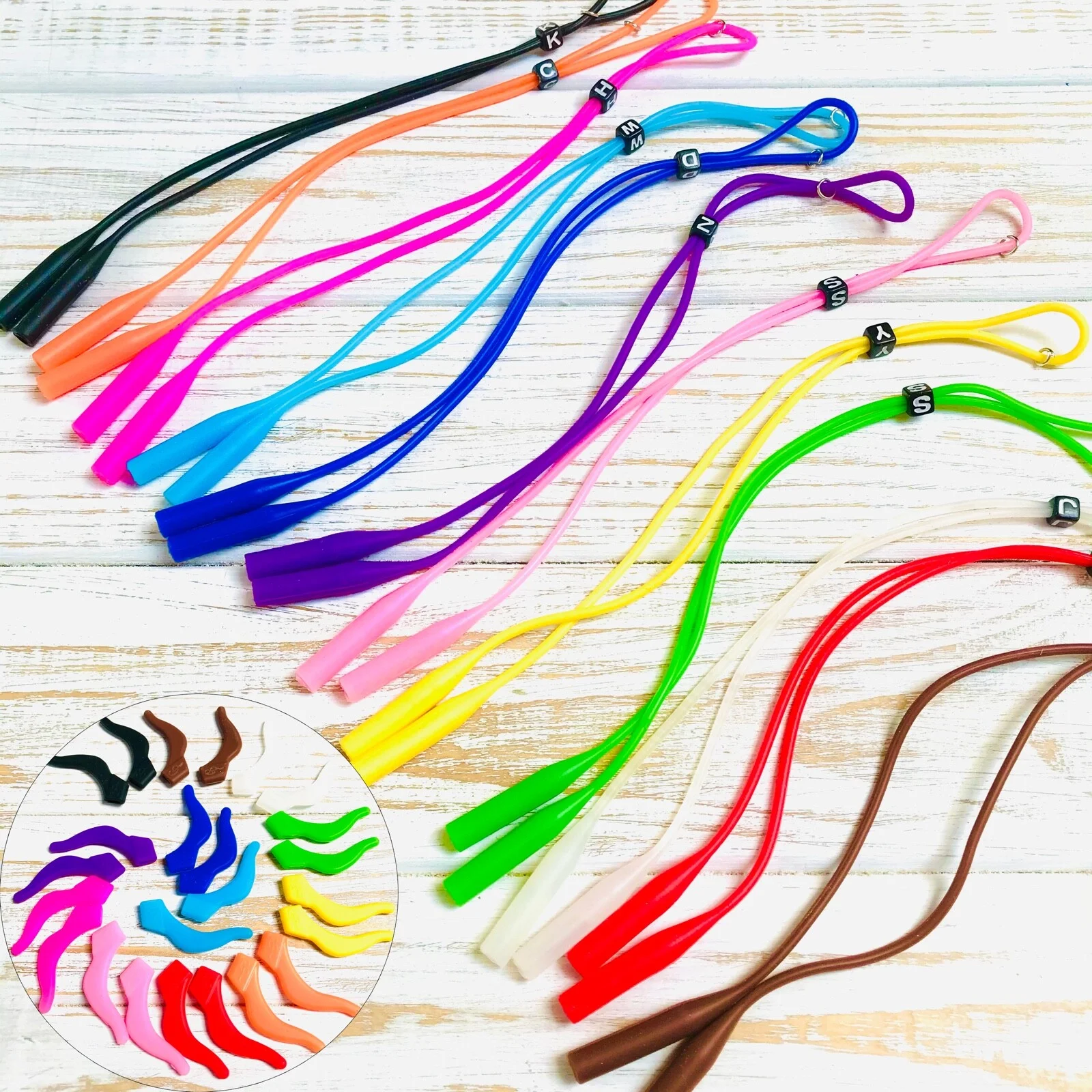 Kids Glasses Strap Silicone + Ear Hook Sports Holder Adjustable Sunglass Band