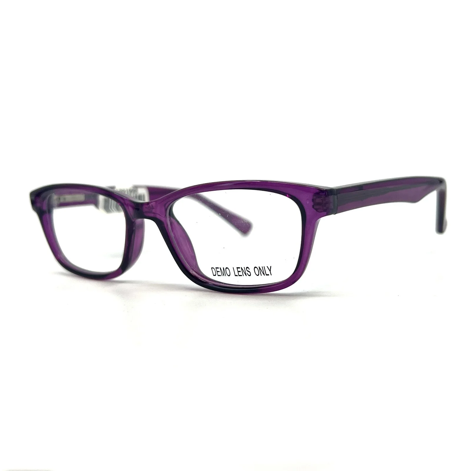 KP5004 PRPL Purple Crystal Girls Square Kids Full Rim Eyeglasses 46-16-135 r1