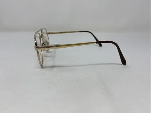 Optique Marquis Eyeglasses Frame PATCHES 2 47-15-120 Gold/Brown Full Rim PV52 3