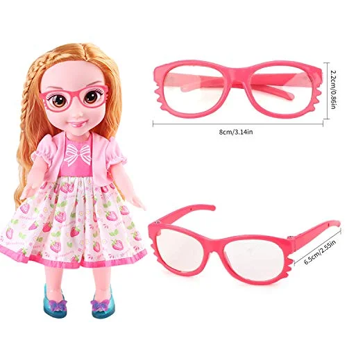Vintage Cabbage Patch Kids Doll Eye Glasses Clear Purple Accessory Coleco 4